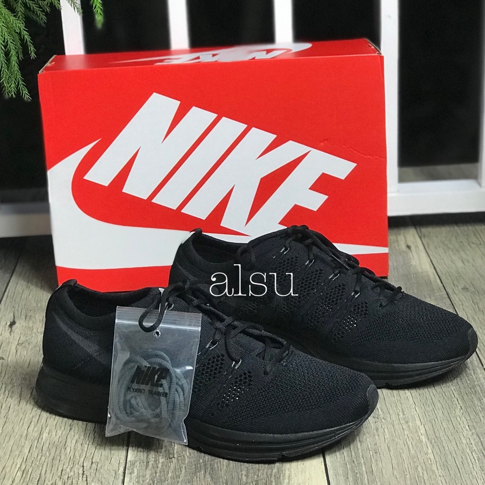 NWT Nike Flyknit Trainer Black M AUTHENTIC - Picture 3 of 8